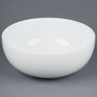 CAC MXS-11 5 Qt. Bright White Porcelain Salad Bowl - 6/Case