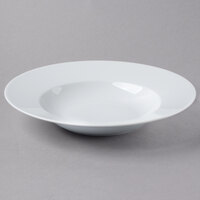 Schonwald 9130128 Fine Dining 15.25 oz. Round Continental White Rim Deep Porcelain Bowl - 6/Case