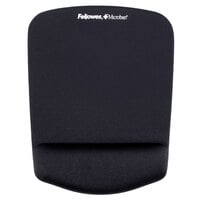 Fellowes 9252001 PlushTouch Black Foam Mouse Pad with Wrist Rest and Microban Protection