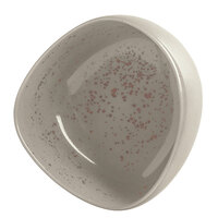Schonwald 9383163-63043 Pottery 11 oz. Unique Light Gray Organic Porcelain Bowl - 6/Case