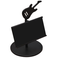 Clipper Mill by GET SGN-25 4 1/2 inch Black Powder Coated Iron Guitar Card Holder