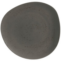Schonwald 9381226-63044 Pottery 10 1/2 inch Unique Dark Gray Organic Porcelain Plate - 6/Case
