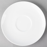 Schonwald 9136918 Fine Dining 6 1/4 inch Round Continental White Porcelain Saucer - 12/Case