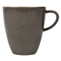 Schonwald 9385274-63044 Pottery 8 oz. Unique Dark Gray Porcelain Cup - 12/Case