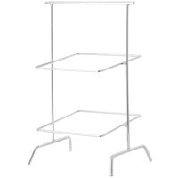 Clipper Mill by GET IR-706C POP 12" Chrome Plated Iron 2-Tier Basket Stand
