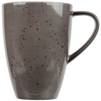 Schonwald 9385630-63044 Pottery 10 oz. Unique Dark Gray Porcelain Mug - 6/Case
