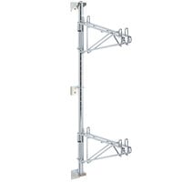 Metro AW23C Super Erecta Chrome Double Level Post-Type Wall Mount Mid Unit for 14 inch Deep Shelf