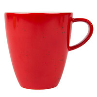 Schonwald 9385274-63046 Pottery 8 oz. Unique Red Porcelain Cup - 12/Case