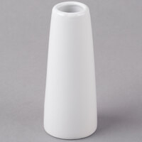 Acopa 4 inch Bright White Porcelain Bud Vase