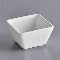 Acopa 6 oz. Square Bright White Porcelain Bouillon - 12/Pack