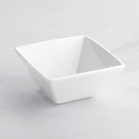 Acopa 8 oz. Square Bright White Porcelain Bowl - 12/Pack