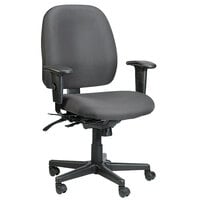 Eurotech 498SL-H5511 4x4 SL Series Charcoal Fabric Mid Back Multifunction Swivel Office Chair