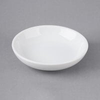 Acopa 2 oz. Bright White Porcelain Round Sauce Cup / Sake Cup   - 72/Case