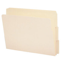 Smead 24130 Letter Size File Folder - Standard Height with 1/3 Cut Assorted End Tab, Manila - 100/Box