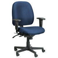 Eurotech 498SL-AT30 4x4 SL Series Navy Fabric Mid Back Multifunction Swivel Office Chair