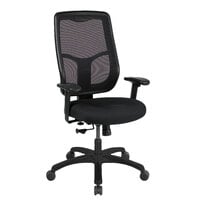 Eurotech MTHB94-5806 Apollo Series Black High Back Swivel Office Chair