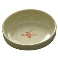 Thunder Group 1904GD Gold Orchid 6 oz. Round Flat Bowl - 12/Case