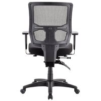 Eurotech MFST5455 Apollo II Series Black Mid Back Multi-Function Swivel Office Chair