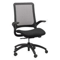 Eurotech MF22 Hawk Series Black Mesh Mid Back Swivel Office Chair