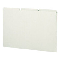 Smead 52334 Green Blank File Guide with 1/3 Tab, Legal   - 50/Box
