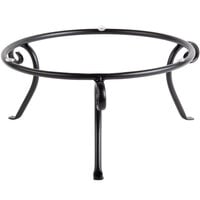 World Tableware BF-17 13 1/2 inch x 5 1/2 inch Round Black Metal 1-Tier Banquet Display Frame