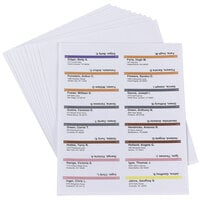 Smead 64915 8 1/2 inch x 14 inch White 3 1/2 inch Viewable Label Pack Refills - 160/Pack