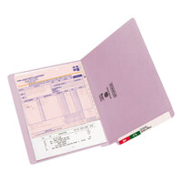 Smead 25410 Shelf-Master Letter Size File Folder - Standard Height with Reinforced Straight Cut End Tab, Lavender - 100/Box