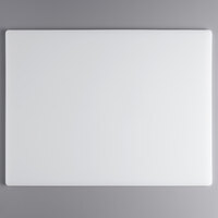 24" x 18" x 1/2" White Polyethylene Cutting Board