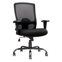 Eurotech BT350 Big and Tall Black Mesh High Back Swivel Office Chair