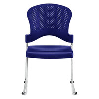 Eurotech S3000 Aire Series Navy Plastic Chair - 4/Pack