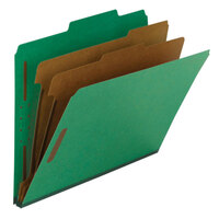 Smead 14063 100% Recycled Heavy Weight Letter Size Classification Folder - 10/Box