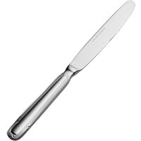 Bon Chef S812 Florence 9 5/8 inch 13/0 Stainless Steel European Size Solid Handle Dinner Knife - 12/Case