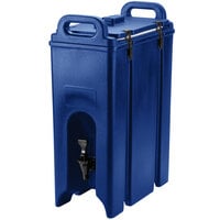 Cambro 500LCD186 Camtainers 4.75 Gallon Navy Blue Insulated Beverage Dispenser