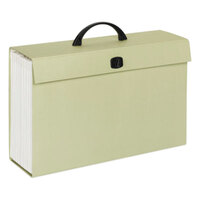 Smead 70806 Legal Size 19-Pocket Expanding File Box - A-Z and Subject Indexed, Handle and Twist Closure, Assorted Color
