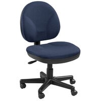 Eurotech OSS400-H14 OSS Series Blue Fabric Mid Back Swivel Office Chair