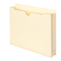 Smead 75470 Letter Size File Jacket - 2 inch Expansion with Straight Cut Tab, Manila - 50/Box