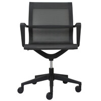 Eurotech MT301A Kinetic Series Black Mid Back Swivel Office Chair