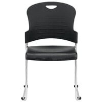Eurotech S5000 Aire Series Black Plastic Chair - 4/Pack