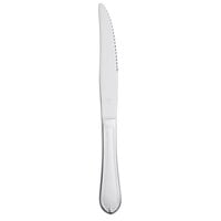 World Tableware 239 5762 Antique 8 5/8 inch 18/0 Stainless Steel Heavy Weight Fluted Solid Handle Steak Knife - 36/Case