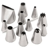 Ateco 786 12-Piece Stainless Steel Large Piping Tip Decorating Set