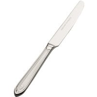 Bon Chef S1417 Viva 6 15/16 inch 13/0 Stainless Steel European Size Solid Handle Butter Knife - 12/Case