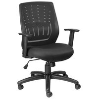 Eurotech MT8500 Stingray Series Black Mid Back Swivel Office Chair