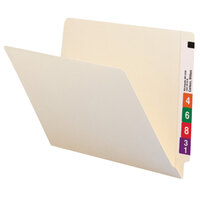 Smead 24110 Shelf-Master Letter Size File Folder - Standard Height with Reinforced Straight Cut End Tab, Manila - 100/Box