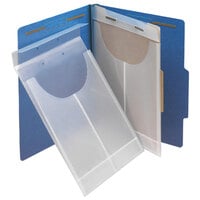 Smead 68191 Letter or Legal Size Poly File Retention Jacket, 3/4 inch Expansion, Clear - 24/Box