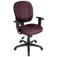 Eurotech FT4547-AT31 Racer Street Series Burgundy Mid Back Swivel Office Chair