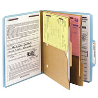 Smead 14081 SafeSHIELD Letter Size Classification Folder with 2 Pockets - 10/Box