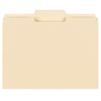 Smead 10332 Letter Size File Folder - Standard Height with 1/3 Cut Center Tab, Manila - 100/Box