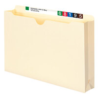 Smead 76560 Legal Size File Jacket - 2 inch Expansion with Reinforced Straight Cut Tab, Manila - 50/Box