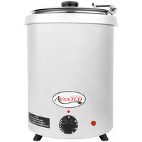 Avantco W300SS 6 Qt. Round Stainless Steel Countertop Food / Soup Kettle Warmer - 120V, 300W
