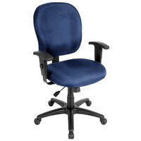 Eurotech FT4547-AT30 Racer Street Series Navy Mid Back Swivel Office Chair